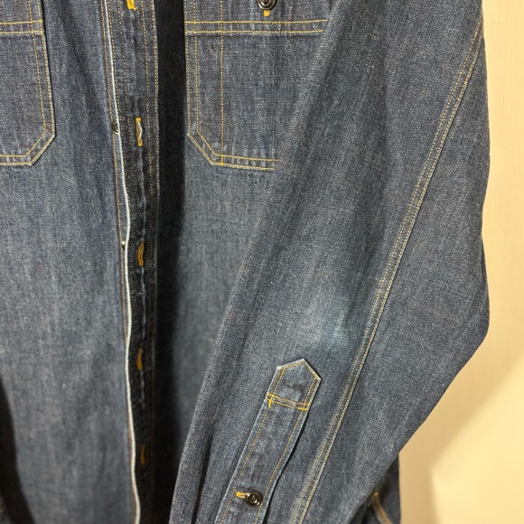 J. CREW || Selvedge Indigo Denim Shirt Men’s M - Picture 7 of 7